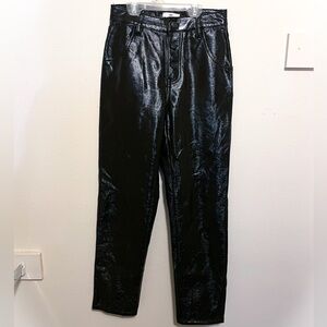 Like new BP Faux leather straight leg pants